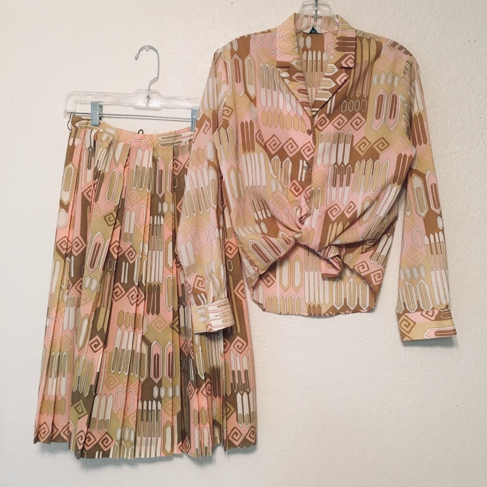 👨‍❤️‍💋‍👨VTG 60s silk mod suit set